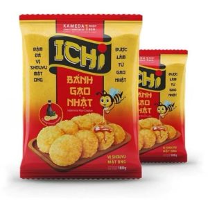Bánh gạo Ichi Nhật – Gói to 180g Giòn nhẹ, thơm vị Nhật Bản (1)
